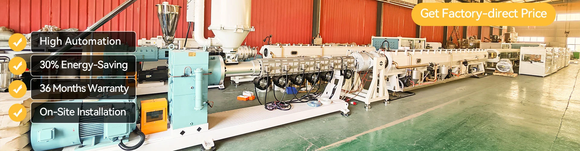 Línea de producción de tubos de PE