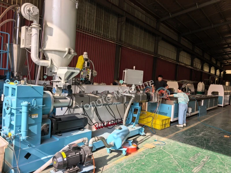 Prueba exitosa de línea de producción de madera plástica de PE residual