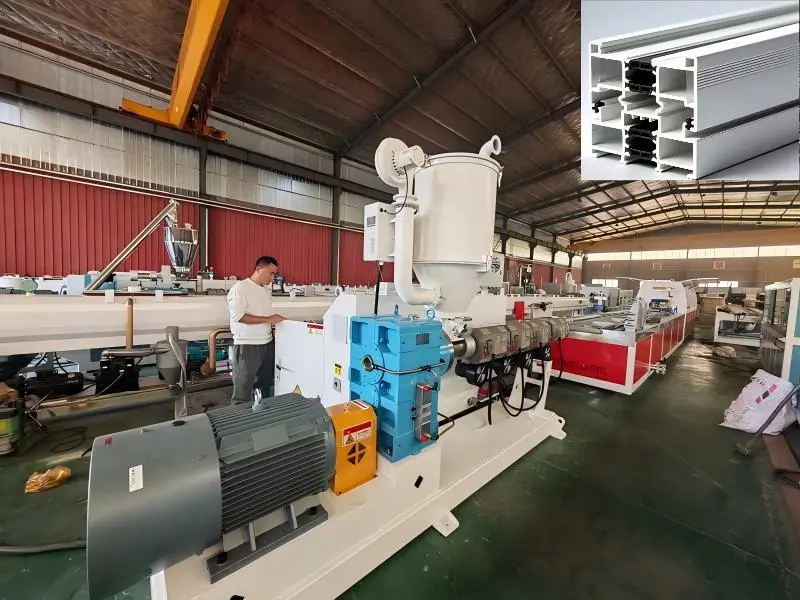 Máquina de perfil de puerta de ventana ABS