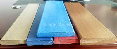 Recycled plastic lumber machine