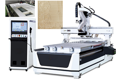 CNC engraving machine for WPC door surface