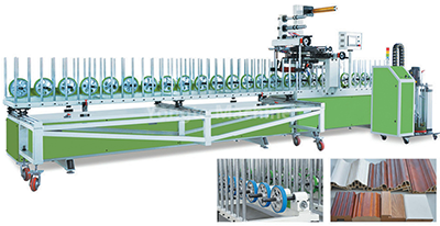 PUR lamination machine for WPC door profile
