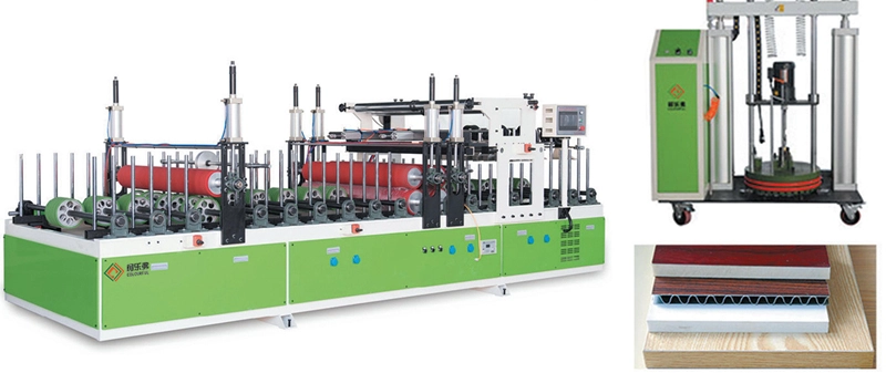 WPC door PUR lamination machine